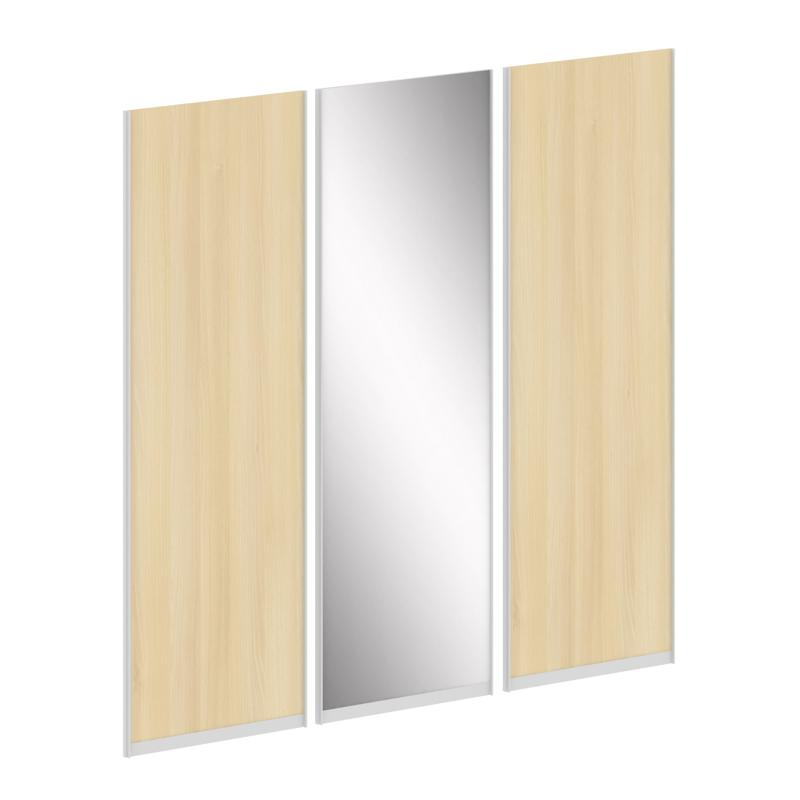 Марис Комплект дверей ЛДСП 2шт+Зеркало 1шт.для шкафа низкого L=2669мм SH.DZDK-8.2 Акация Лорка 891*3