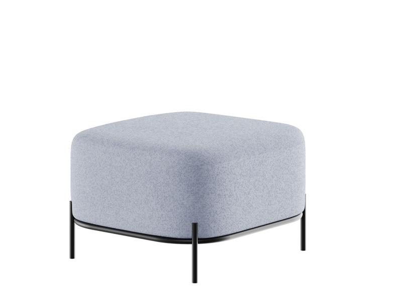 Джайв Диван одноместный без спинки JVE-3 Clarins 972/Металл Черный 670*720*480