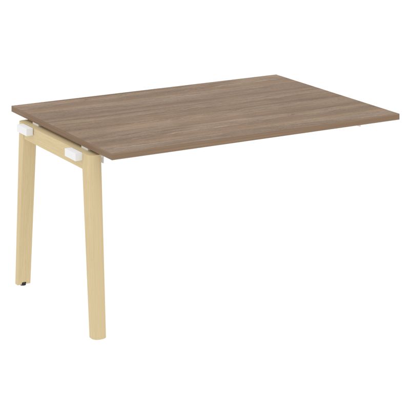 Оникс Вуд Прох. наб. эл. переговорного стола OW.NPRG-3 Дуб Аризона/Дуб Светлый/Металл Белый 1380*980