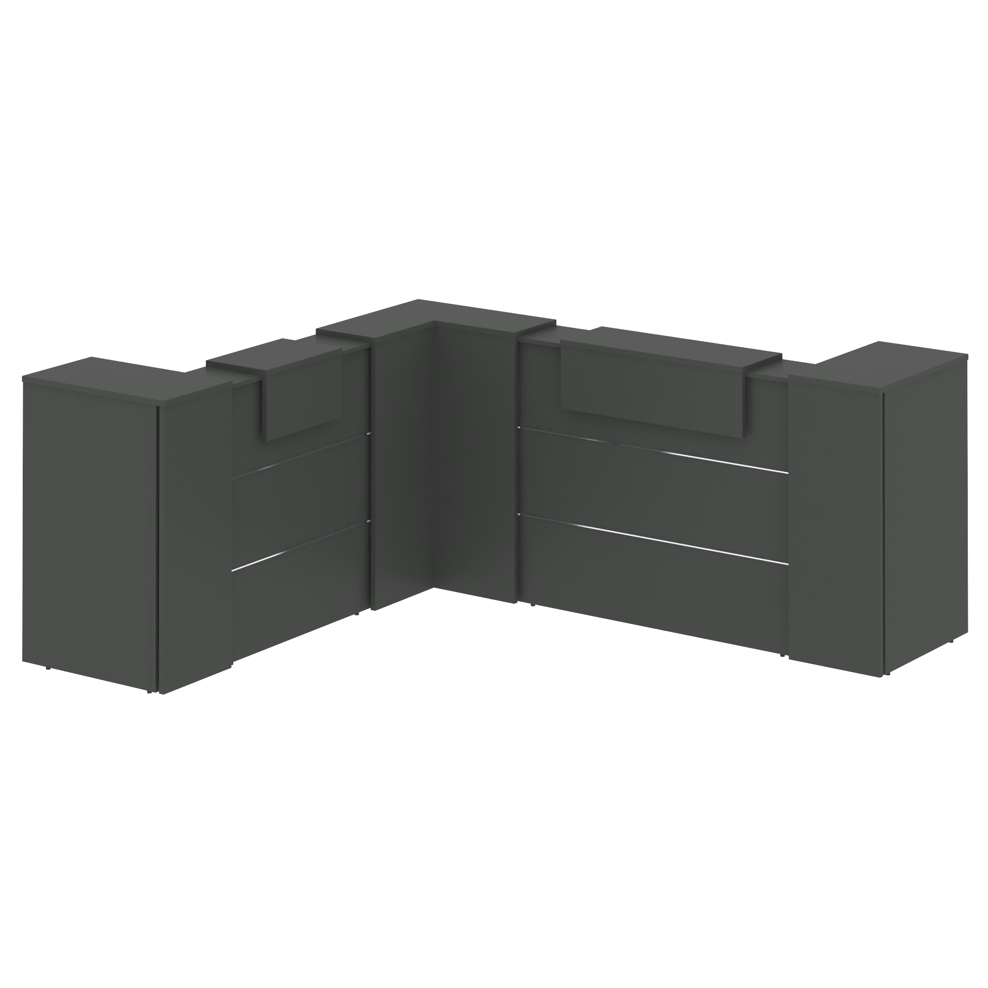 Оникс Ресепшн O.R-K-33 Антрацит 2607*3007*1187