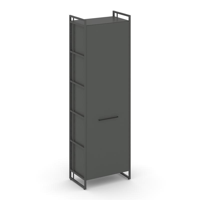 Рифт Гардероб RF.GB-51 (L) Антрацит NEW/Металл Антрацит/Черный Ручки 640*396*2010